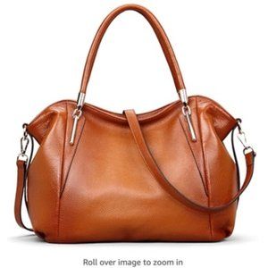 Women's Brown Vintage Genuine Leather Handbag